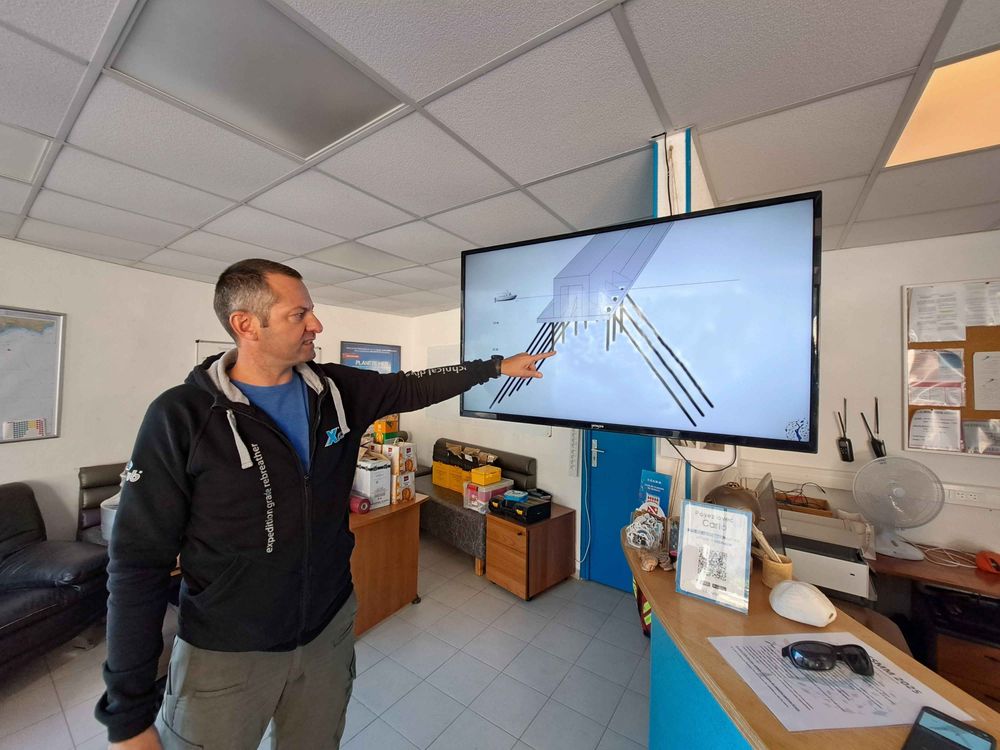 Schéma du quai flottant