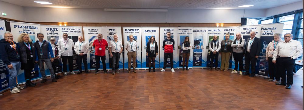 Les présidents des différentes commissions de la FFESSM