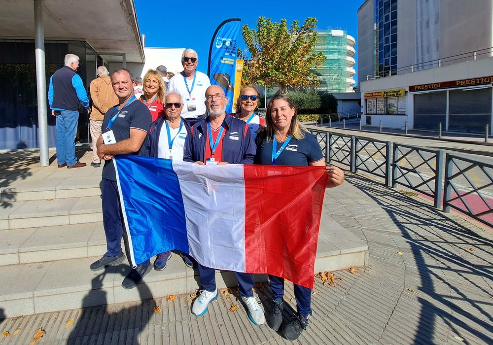 L'équipe de France, juste avant le début de la cérémonie