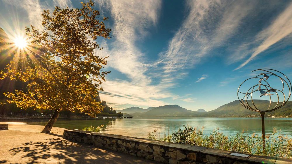 Le lac d'Annecy.
