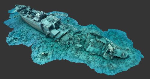 Photogrammétrie de l’épave du Thistlegorm